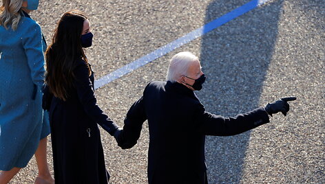 Naujasis JAV prezidentas J.Bidenas įžengė į Baltuosius rūmus