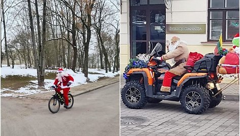 Artėjant Kalėdoms Kėdainių gatvėse netrūksta išradingų žmonių