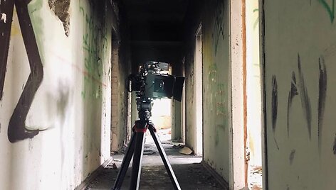 Serialo &bdquo;Rimti reikalai&ldquo; filmavimo akimirka