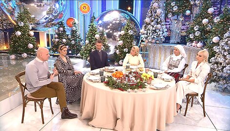 &bdquo;Kūčios su Rūta&ldquo; laidos akimirka
