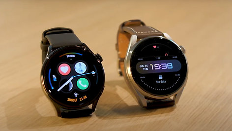 „Huawei“ išmaniųjų laikrodžių „Watch 3“ ir „Watch 3 Pro“ apžvalga