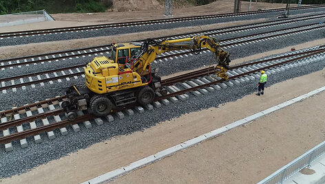 Rail Baltic railway stretch between Kaunas and Palemonas