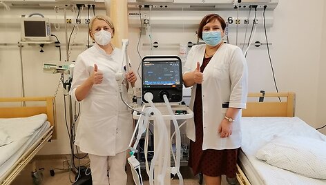 Artificial lung ventilation machines at the Raseiniai Hospital