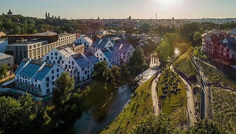 Panorama of the Vilnius' Paupys