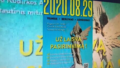 Sąmokslo teorijų skleidėjai vilioja į mitingą &bdquo;Už laisvą pasirinkimą&ldquo; 