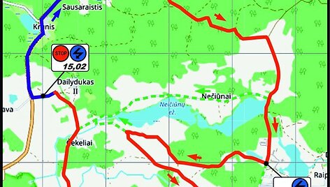 Elektrėnų ralio stebėjimo zonos