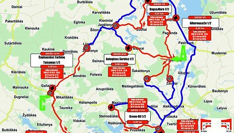 Elektrėnų ralio stebėjimo zonos