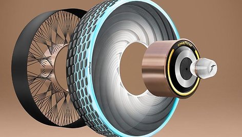 Koncepcinės padangos „Goodyear reCharge“