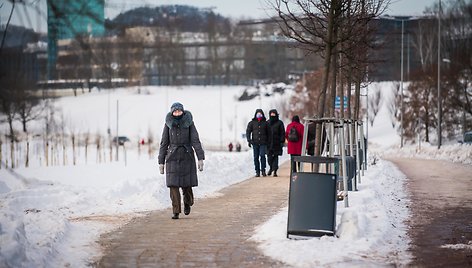 Sekmadienio rytas sostinės gatvėse