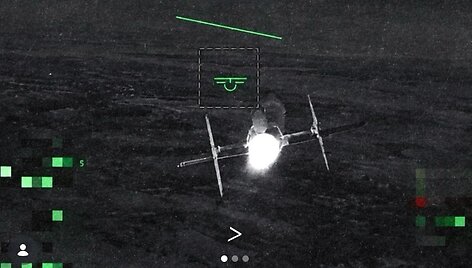 Ukrainos dronas numu&scaron;ė rusų reaktyvinį droną &bdquo;Geran-5&ldquo;