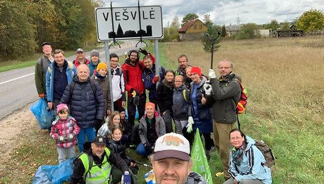 Žygio &bdquo;Už &scaron;varią Lietuvą!&ldquo; ruožas: Smalininkai &ndash; Vie&scaron;vilė (16 km)