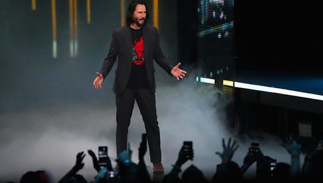 Keanu Reeves pristato „Cyberpunk 2077“ 