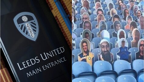 &bdquo;Leeds&ldquo; stadiono tribūnose &ndash; Osamos bin Ladeno veidas