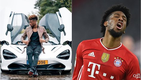 Kingsley Comanas nubaustas už tai, kad vairavo ne tą automobilį