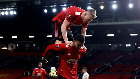 „Manchester United“ futbolininkų triumfas