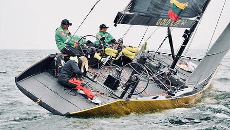 Įspūdingi kadrai iš Lietuvos buriavimo rinktinės SSL Gold Cup varžybinės treniruočių stovyklos