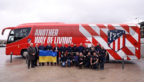 &bdquo;Atletico&ldquo; klubas i&scaron;siuntė paramą ukrainiečiams