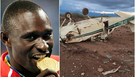 Davidas Rudisha i&scaron;gyveno lėktuvo avariją