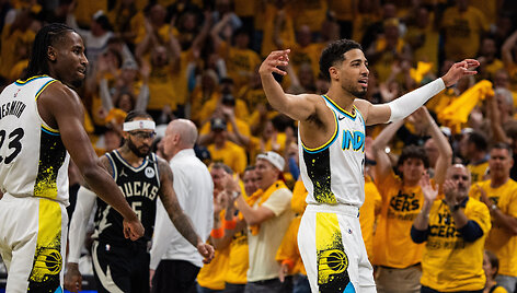 Tyrese'as Haliburtonas ir &bdquo;Pacers&ldquo; eliminavo &bdquo;Bucks&ldquo;