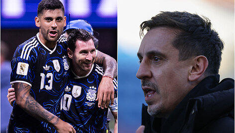 Argentinos futbolininkai ir Gary Neville'as