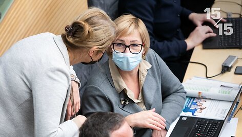 15/15 laidoje ministrė Jurgita &Scaron;iugždinienė