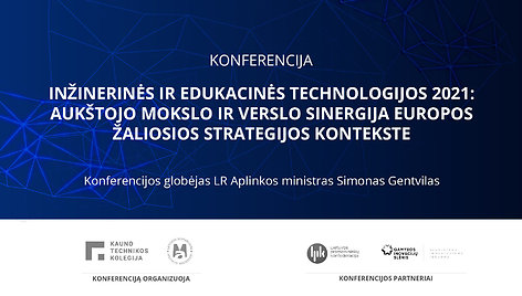 Inžinerinės ir edukacinės technologijos 2021