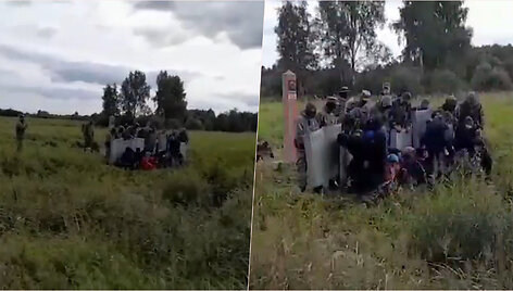 Baltarusijos pareigunai migrantai