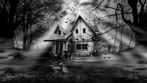 Haunted house Black and White Photography