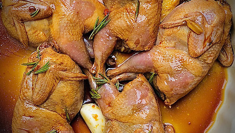 „Karantino kuchnia“: Putpelės receptas
