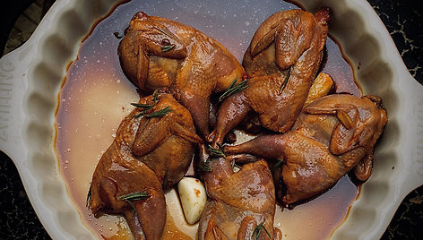 „Karantino kuchnia“: Putpelės receptas