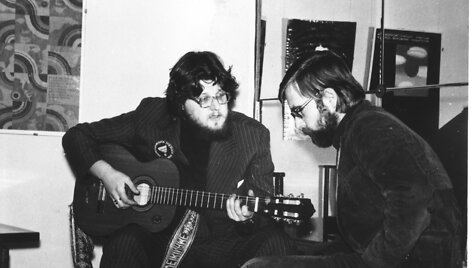 Vytautas Kernagis ir Virgis Stakėnas, Aktorių namai, 1979, Vilnius
