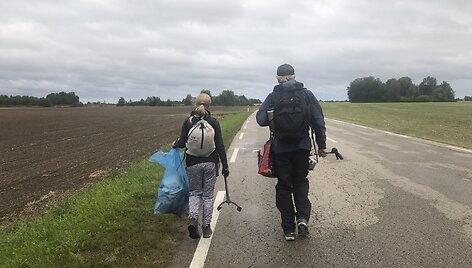 Žygio pėsčiomis &bdquo;Už &scaron;varią Lietuvą!&ldquo; akimirkos