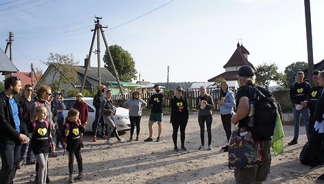 Žygio pėsčiomis &bdquo;Už &scaron;varią Lietuvą!&ldquo; akimirkos