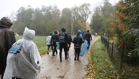 Žygio pėsčiomis &bdquo;Už &scaron;varią Lietuvą!&ldquo; akimirkos