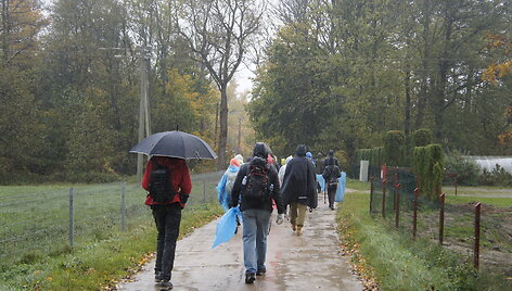 Žygio pėsčiomis &bdquo;Už &scaron;varią Lietuvą!&ldquo; akimirkos