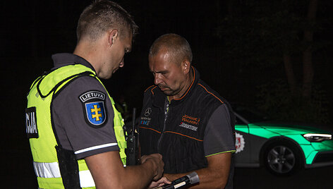 Policijos reidas Vilniaus gatvėse