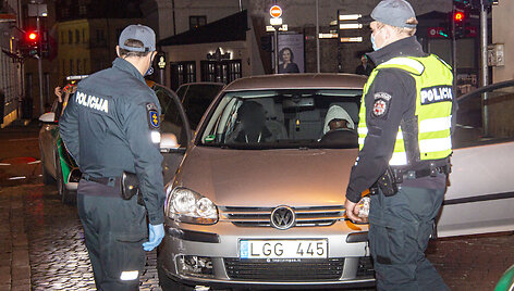Akimirka i&scaron; vykusio policijos reido