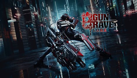 Kadras iš „Gungrave G.O.R.E.“. „Steam“ nuotrauka.