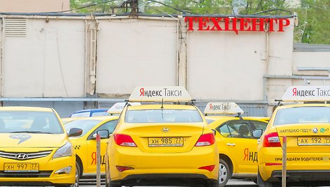 „Yandex Taxi“ automobiliai. 123rf.com nuotrauka.