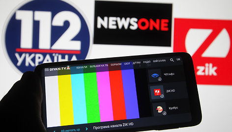 Ukrainoje uždrausti kanalai „112 Ukraina“, „Zik TV“ ir „NewsOne TV“