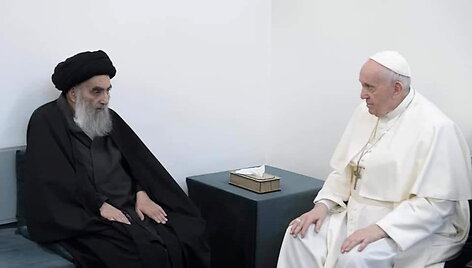 Popiežius Pranci&scaron;kus susitiko su Ali Sistani