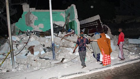&bdquo;Al Shabaab&ldquo; sunaikinti pastatai Somalyje kovo mėnesį