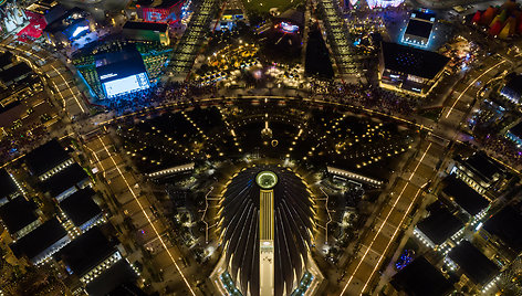 Paroda „EXPO 2020“ Dubajuje fotografuota dronu