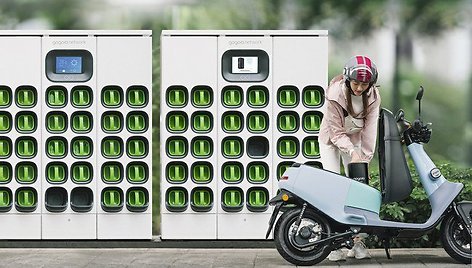 Atrodė neįsivaizduojama, tampa realybe: baterijų keitimo stotelių Taivane bus daugiau nei degalinių