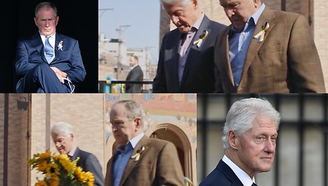 Billas Clintonas ir George'as W.Bushas išreiškė solidarumą su Ukraina