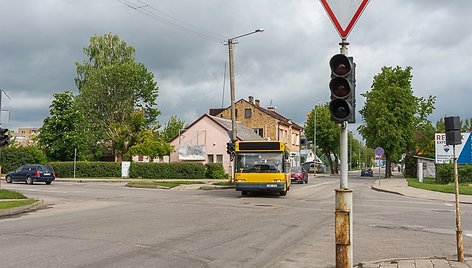 Marijonų-Pušaloto-Stoties gatvių sankryža Panevėžyje