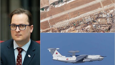 Franakas Viačorka, A-50 lėktuvas, Mačiuli&scaron;kių aerodromas