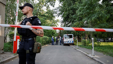 Kyjivo teisme nugriaudėjo sprogimas, į įvykio vietą atvyko gelbėjimo tarnybos