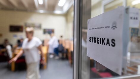 Irmantas Gelūnas/BNS nuotr. Streikas