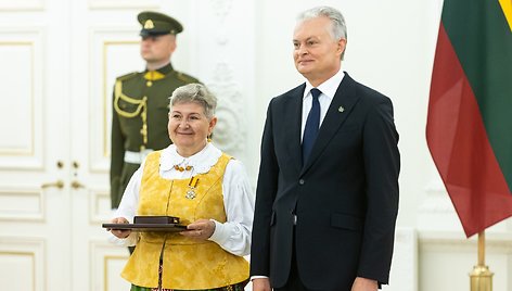 Žygimantas Gedvila/BNS nuotr. Rita Urnėžiūtė ir prezidentas Gitanas Nausėda